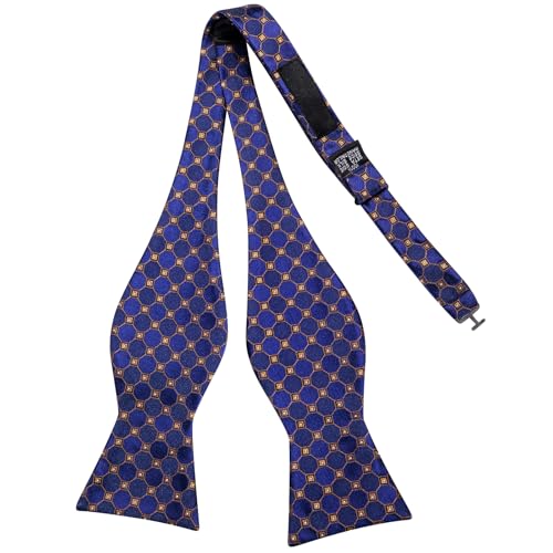 Image of Dubulle Self Tie Bow Ties and Lapel Pin for Men Paisley Solid Mens Bowtie and Handkerchief Cufflinks Set Wedding