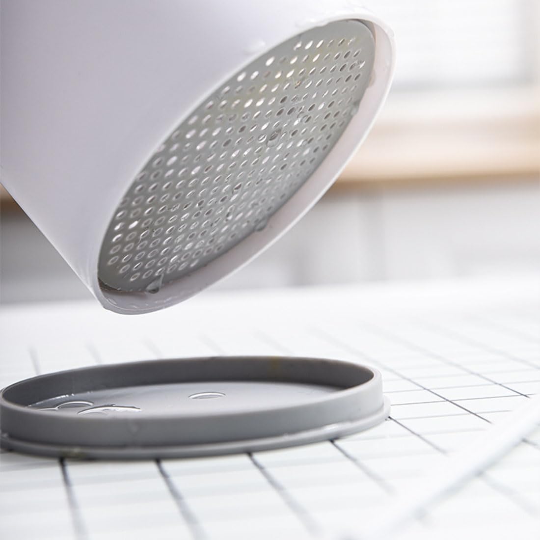 Portaspazzolino Da Bagno Ventilato Anti Muffa - Organizer Con Scarico Per Spazzolini E Dentifricio - Foto 10