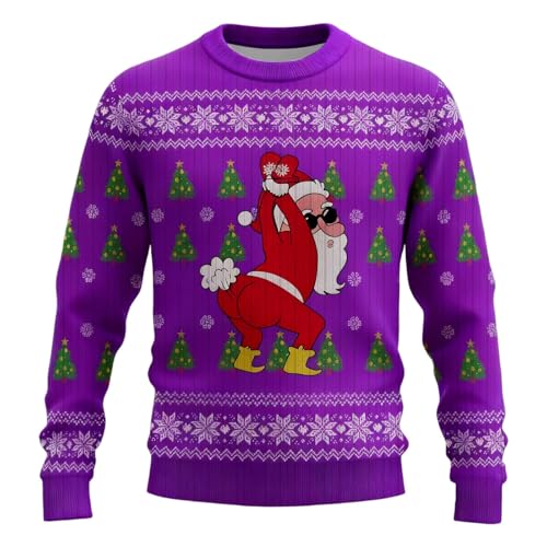 Sweatshirt sans capuche en tricot côtelé haut de gamme aux motifs fantaisistes
