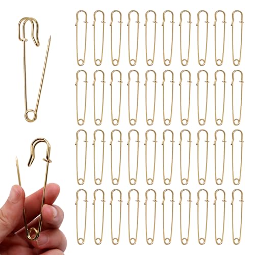 40Pcs Large Safety Pins, 3