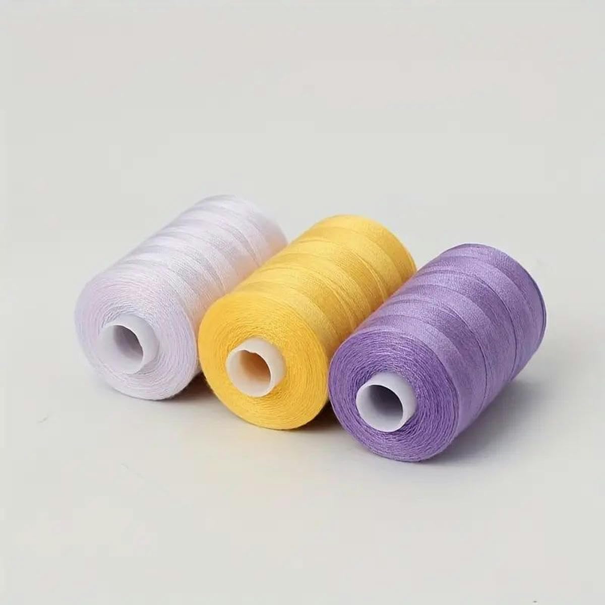 42 Spulen/Set, mehrfarbige Polyester-Nähgarne zum Nähen, 42 Farben, Polyester-Nähgarn, DIY-Nähzubehör, 42 Farben