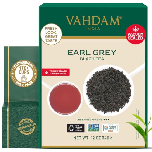 Image of VAHDAM Earl Grey Tea Loose Leaf (12oz|170+ Cups) Black Tea with Bergamot