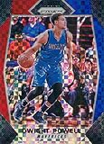2017-18 Panini Prizm Prizms Red White and Blue #92 Dwight Powell Dallas Mavericks Basketball Card - GotBaseballCards