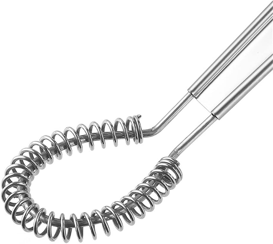 Stainless Steel Whisk Spring Hand Mixer Spoon Kitchen Eggs Sauces Honey Cream Mixing Gadgets Cooking Tools(white-Fruit peach5)