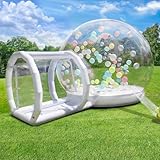 Inflatable Double Bouncing Bubble House Domefor Kids and Adults, Clear PVC Bubble Balloon...