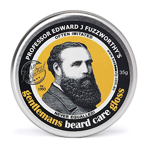 Professor Fuzzworthy's Beard Balm Gloss Leave in Conditioner All Natural Organic Beard Care with Leatherwood Honey & Essential Plant Oils | Handmade in Tasmania Australia- 35g