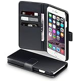 iPhone 6S Plus Case, Terrapin [GENUINE LEATHER] iPhone 6S Plus Case Executive [Black] Premium Wallet Case with Card Slots & Bill Compartment Case for iPhone 6 Plus / 6S Plus - Black