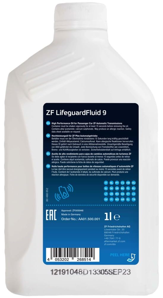 未開封SWAG ZF6HP用ATF 5L Swag 10936449 Automatic Transmission Fluid (ATF)