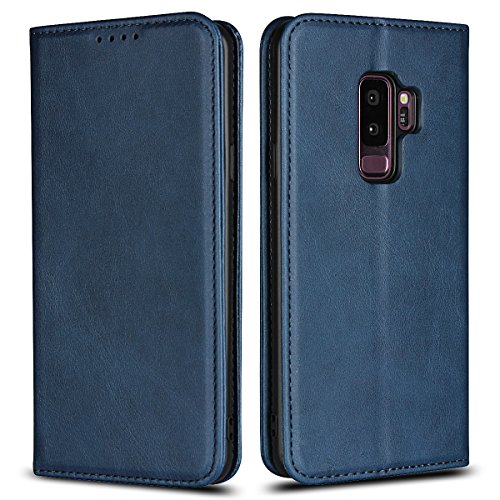 Étui à rabat pour Galaxy S9 Plus avec fermeture magnétique et support