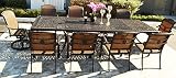 Sunvuepatio 10 Person Patio Set 1 Elisabeth 48" x 132" Extension Rectangle Dining Table 8 Santa Clar