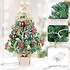 Amazon.com: Tabletop Christmas Tree 21.65 Inch Mini Artificial ...