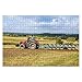 1000 pièces Un tracteur avec une grande charrue laboure un tracteur de terrain avec des puzzles agricoles de grandes pièces pour adultes Jouet éducatif pour enfants Jeux créatifs Divertissement Puzzle