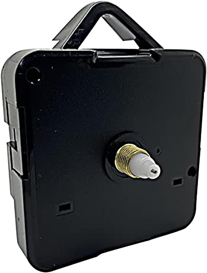Quartz Sangtai 6168s Non Ticking Quiet Sweep Clock Mechanisms Battery Powered Replacement Plastic Motor 3.6mm & 5.5mm Hand Holes Wall Clock Repair (Short - 6mm Gold Thread)