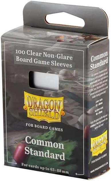 Dragon Shield Board Game Sleeves 100 ct Common Standard Size Card Sleeves Individual Pack