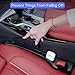 YOYOKIT 2PCS Car Seat Gap Filler, Universal No Drop Seat Guard Organizer, Stocking Stuffers for Men Women, Car Accessories Between Seat & Console for Car, SUV, Truck (Black)
