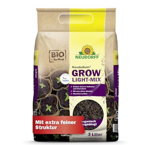 Neudorff NeudoHum Grow Light-Mix – Torffreie Bio Erde mit extra...