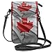 Sac à bandoulière avec Porte-Cartes pour Femme Motif Drapeau du Canada