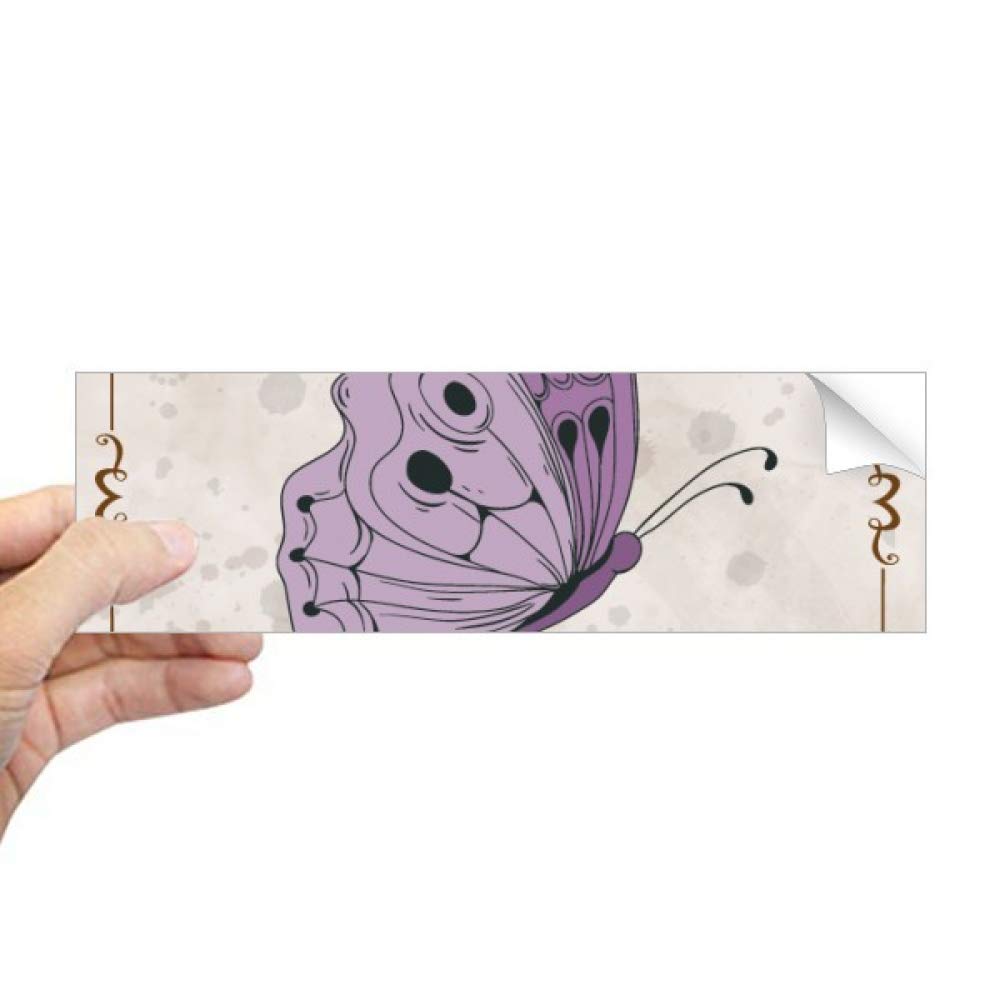Autocollant papillon violet pour masquer vis-à-vis fenêtre et PC