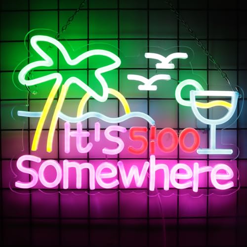 It's 5 O'Clock Somewhere Neon Sign