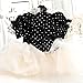 AZA Dog Wedding Dresses for Small Dogs Cat Lolita Clothes Pearl Princess Gown Costume Pet Girl Cute Coat Black Dot Outfits Summer Costumes (XS,Black)