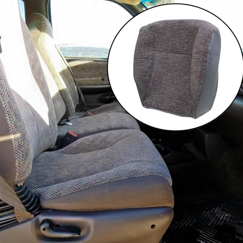 NLQR Driver and Passenger Side Bottom & Top Lean Back Replacement Seat Covers Cloth & Driver Bottom Foam Cushion Compatible with Dodge Ram 1500 2500 3500 1998 1999 2000 2001 2002 Mist Gray by NLQR - Used condition - Image 2
