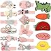 Produktbild Unicra Haarspangen 17 PCS Baby Kleinkind Bogen Haarspangen Haarteile Zubehör Geschenksets für Mädchen