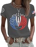250th Anniversary Shirt Air Force Independence Day Shirts Women American Flag Fighter Jet Eagle Print 1776 2026 Merchandise United States 250 Years of Freedom 4Th of July Top