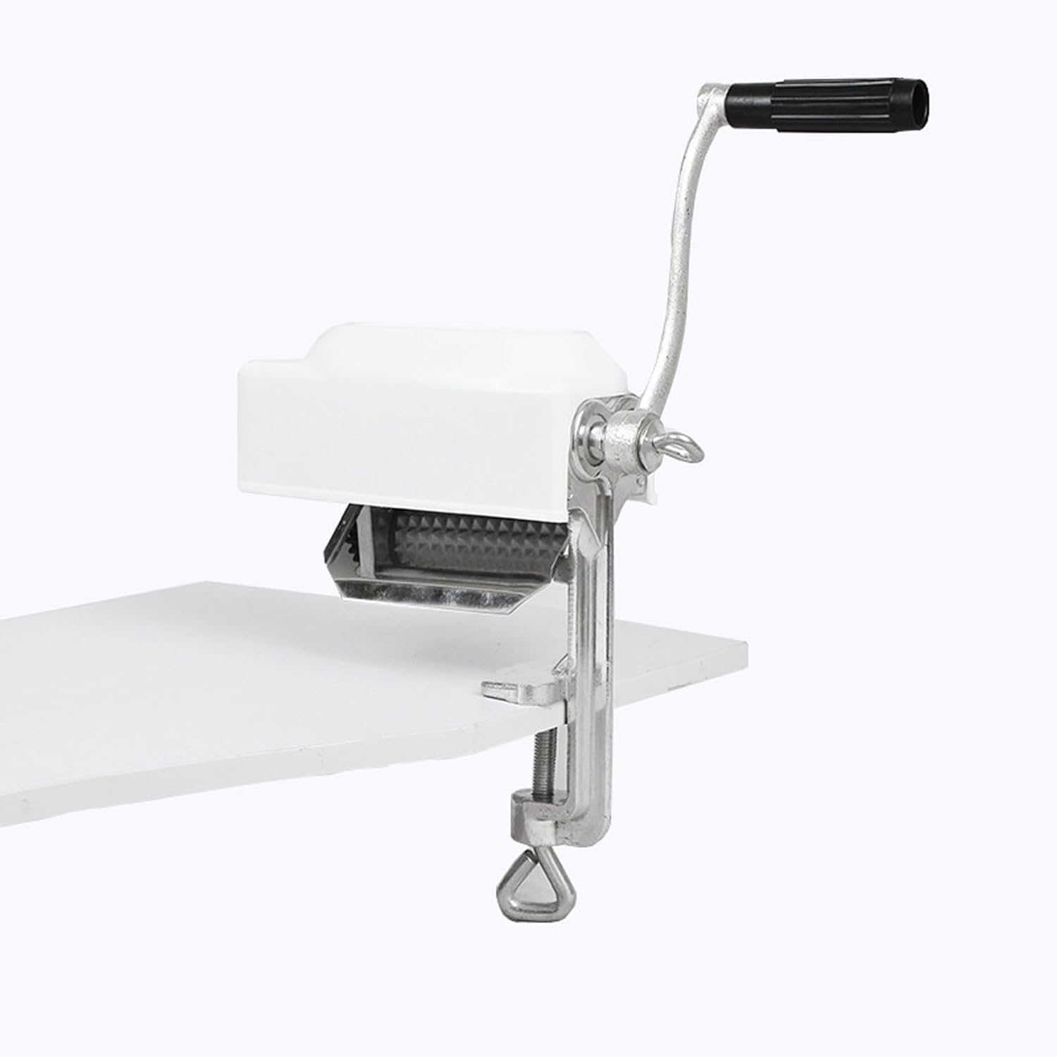 Meat Tenderizer Machine, Aluminum Alloy Manual Cuber, 28.5x8x25cm, 63oz - Tender, Juicy Cuts & Quick Marination, Easy Clamp - on for Home & Restaurant Kitchens