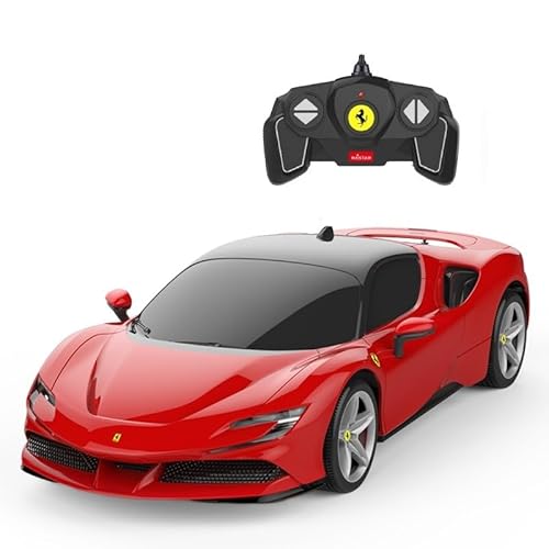 RASTAR Ferrari SF90 Stradale Remote Control Car, 1:18 Scale, Red