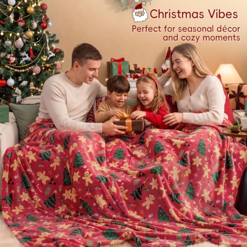 PHF Christmas Fleece Blanket Queen, 300GSM Plush Cozy Throws, Fall Decor by PHF - Used condition - Image 5