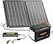 MARBERO Solar Generator 26,400mAh Portable Power Station with Solar Panel 21W Included Power Bank with AC Plug Socket 80W (120W MAX) Surge for Home Outages Camping Outdoor Adventure Emergency
