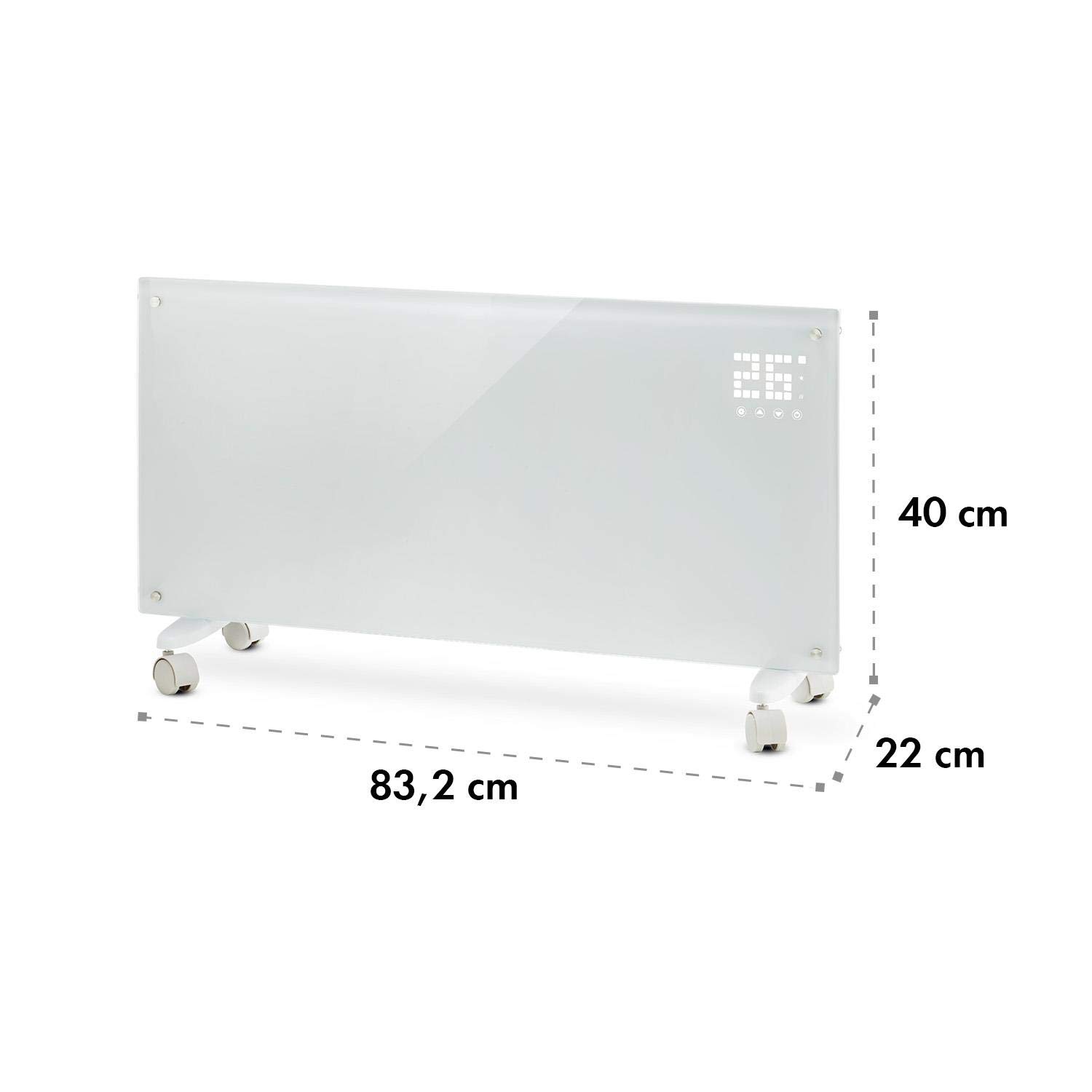 Klarstein Bornholm Smart - Calefactor de convección, Blanco