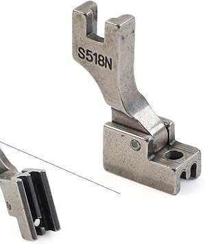 SIKUAI 1 PC Wide Zipper Foot, Large Groove Invisible Zipper Foot Industrial Sewing Machines #S518N for Artisan for Brother for Consew for GEMSY for JUKI