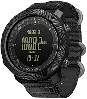 NORTH EDGE Herren Outdoor Sport Taktische Überlebensuhren Wandern Digitale Armbanduhr Smart Schwimmen Militär Armee Höhenmesser Barometer Kompass Uhren