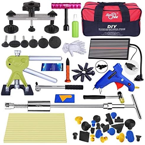 Paintless Dent Removal Kit, Car dent Repair kit with Bridge Puller, Small dent Puller That can Eliminate 95% of car dents Within 30 Minutes for Hail Damage Dents