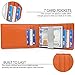 TRAVANDO Money Clip Wallet RIO - Mens Wallets slim Front Pocket RFID Blocking Card Holder Minimalist Mini Bifold Gift Box (Smooth Leather, Black & Orange)