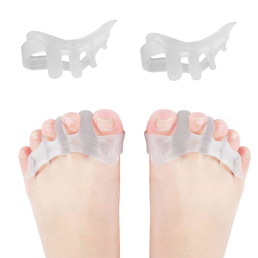 Tutore Alluce Valgo Correttore - Separatore Dita Piede - Supporti per i piedi - Raddrizza dita silicone, dita a martello, divaricatore