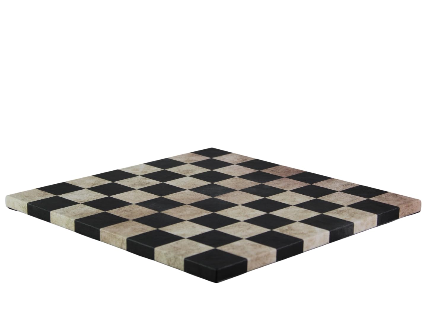 Black Leatherette Borderless Chess Board 14 Inch