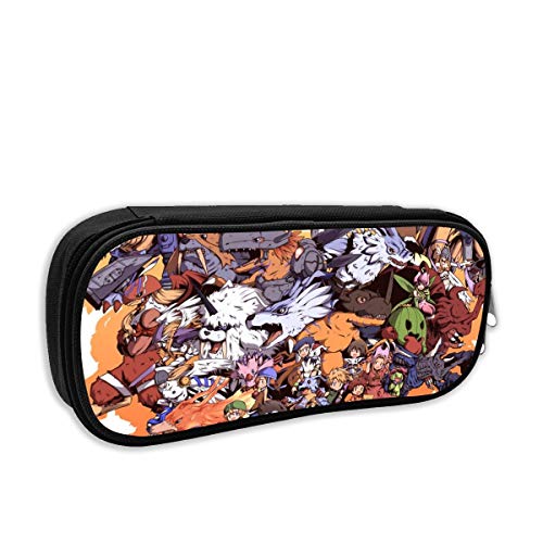 Preisvergleich Produktbild Anime Digimon Adventure Federmäppchen, großes Fassungsvermögen, Federmäppchen mit robustem Reißverschluss, für Schule und Büro