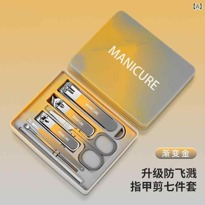 BALTHAZAR,7 in 1 Nail Clipper Set Manicure Pedicure Kit for Men, Women and Adults Sharp Stainless Steel Hand Nail Cutter for Fingernail & Footnail Travel Kit Perfect For man and women 3