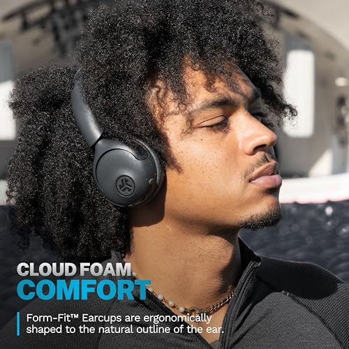 image for JLab Go Lux ANC Wireless Headphones, Graphite, Hybrid Active Noise Can