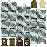 Halloween Chocolate MoldοΌ3PCS Tombstone Silicone Candy Mold RIP Gravestone Ice Cube Mold for Chocolate Candy Jello Soap Cake Cupcake Decoration
