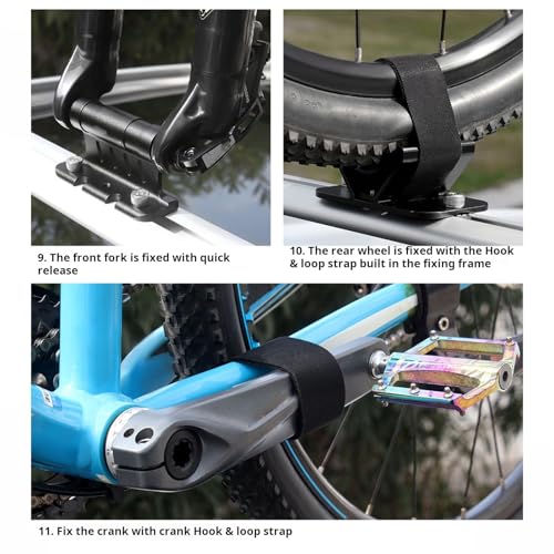 Support de vélo en aluminium à dégagement rapide pour voyage - 6