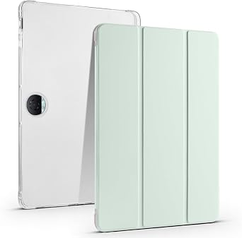 for Honor MagicPad 2 12.3 inch 2024 Case Slim Lightweight Protective Case Smart Cover Shockproof Cover with Clear Back Shell w/Pencil Holder, Auto Wake/SleepLight Green
