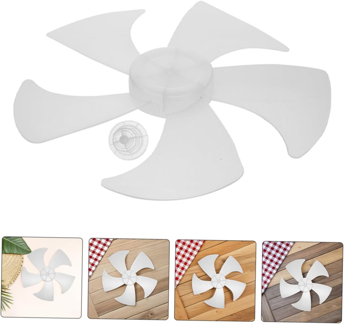 STOBOK 2pcs Fan Replacement Plastic Leaves for Pedestal Table and Wall Fans Easy to Install Thickened Design for Enhanced Airflow and Cooling