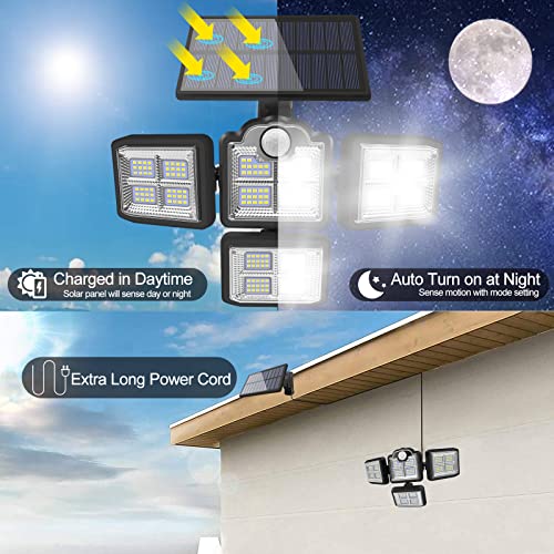 image for CTDZLED Solar Lights Outdoor, Motion Sensor Security Lights, Separate 