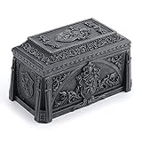 Veronese Design 3.88 Inch Medieval Lion Crest Resin Stone Finish Trinket Box