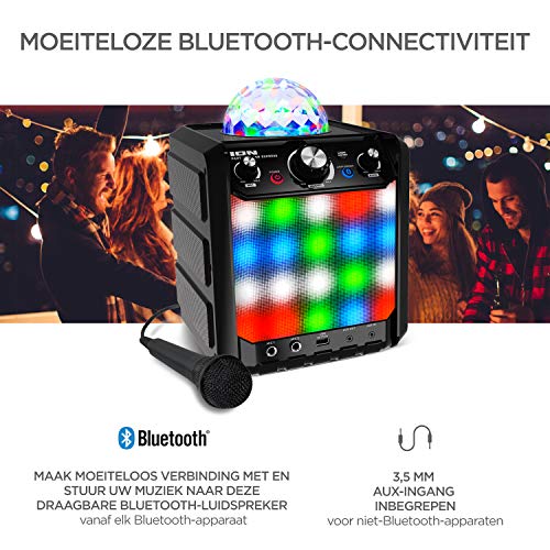 ION Audio Party Rocker Express - 40W draagbaar draadloos Bluetooth luidsprekersysteem en karaoke centrum met… - Image 4