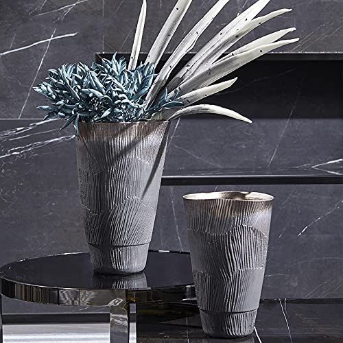 Vase en céramique noire pour arrangement de fleurs moderne - 2
