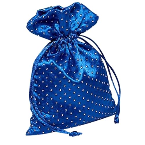 Flashing Rubber Dice - Set Of 4 - Assorted Colors 1.5 In Rubber Dice W/ 5" X 7" Satin Bag - Bounce To Activate #TOP2